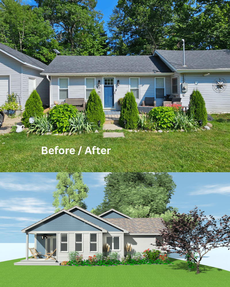 Architectural Designers an Addition Design before and after - Concept Design