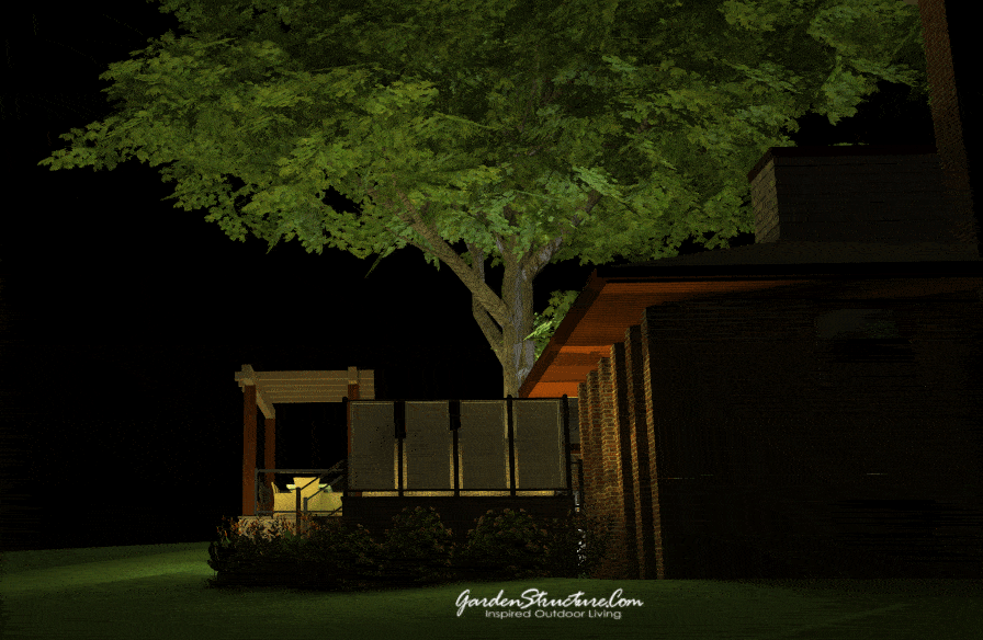 Deck Rendering 3D lighting rendering