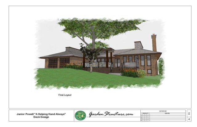 Watercolor Concept Design for a Deck in Barrie