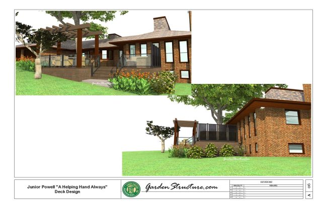 3D rendering deck design