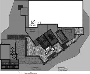 Landscape Plan with patio and deck