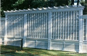 15' high tennis court fence design from the late 1980's